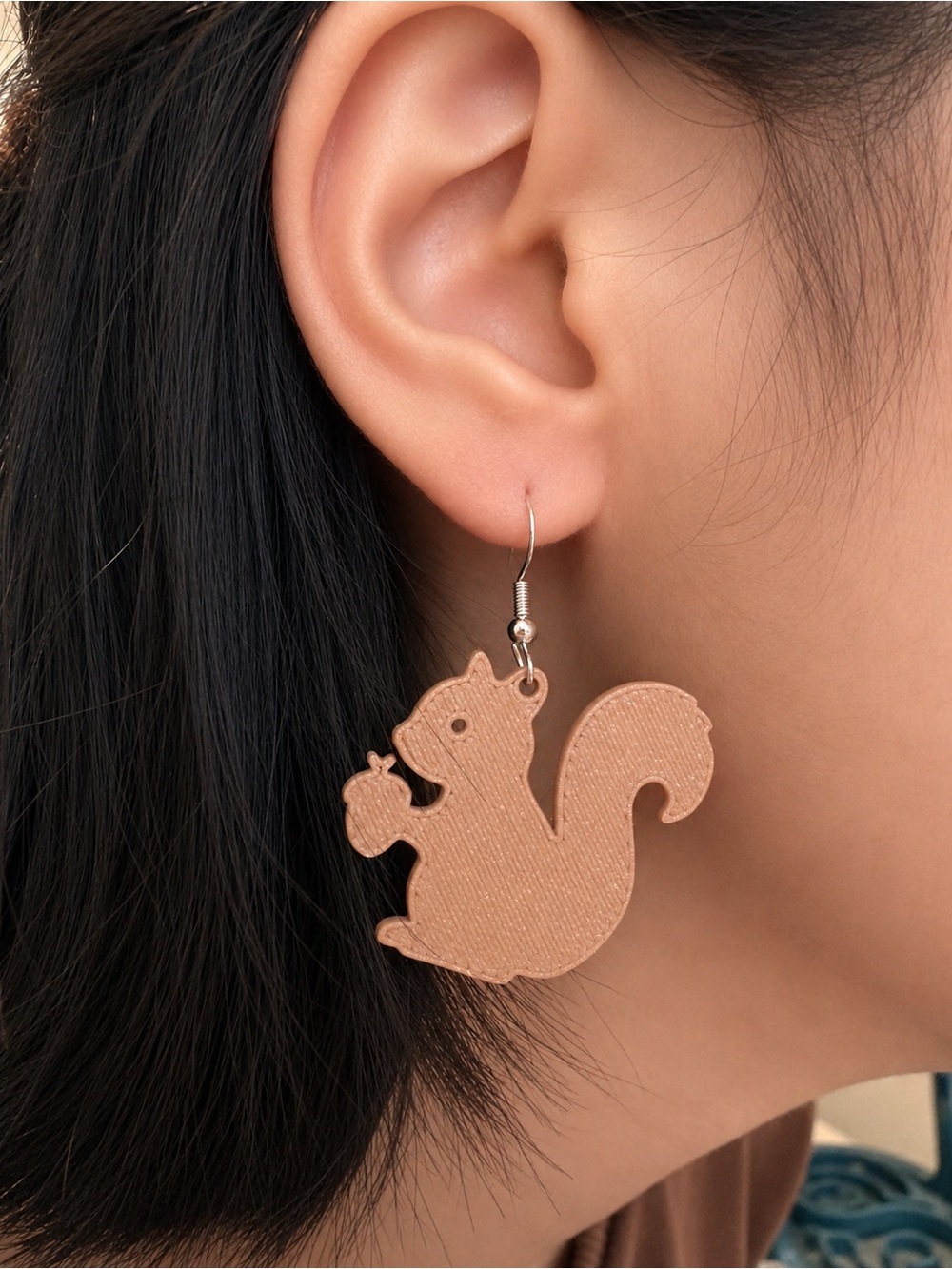 Brown Squirrel Dangle Earrings - Women Jewelry